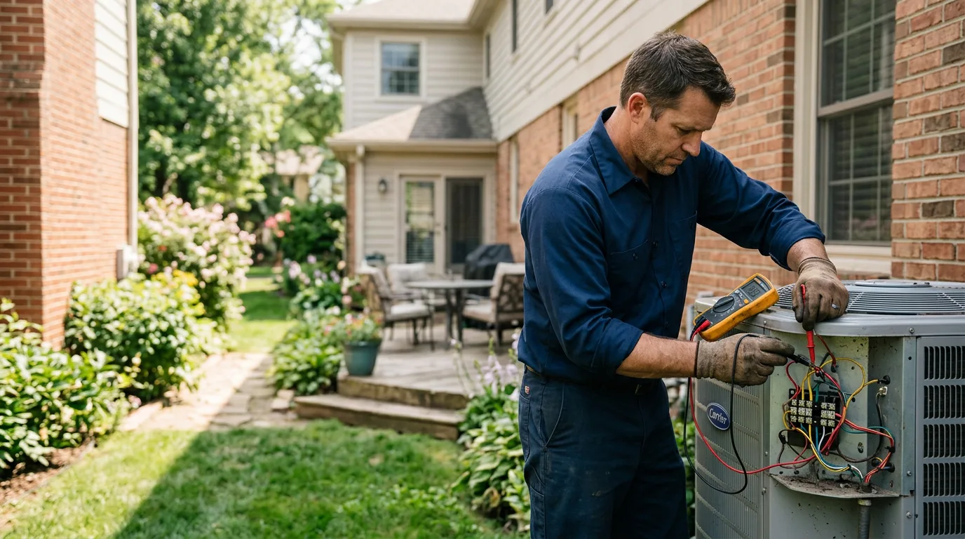 HVAC technician working near Nada, TX